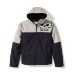 Harley-Davidson Men's Willie G. Skull Water Repellent Softshell Jacket, Black/.Grey 97413-25VM