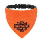 Harley-Davidson Bar & Shield Logo Water Clasp Closure Water-Resistant Polyester Pet Bandana - Image 2