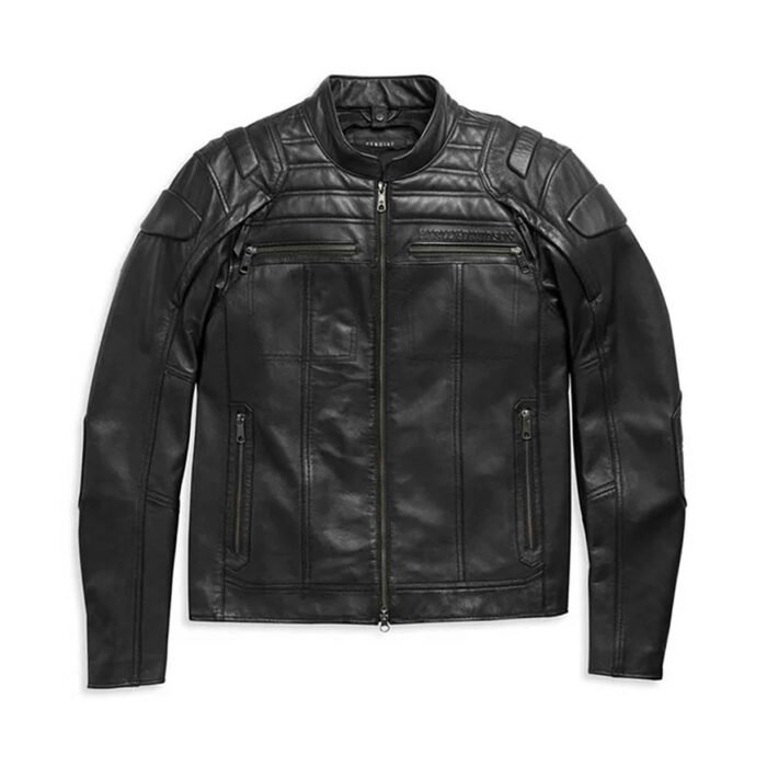 Harley-Davidson Men's Enduro Screamin' Eagle Buffalo Leather Riding Jacket 97053-23VM - Image 1