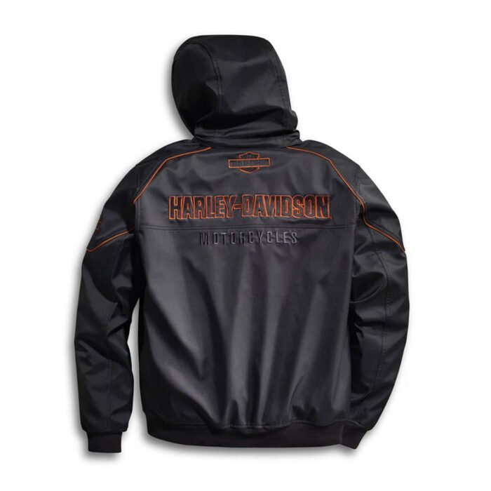 Harley-Davidson Men's Idyll Soft Shell Long Sleeve Jacket, Black 98163-21VM - Image 3