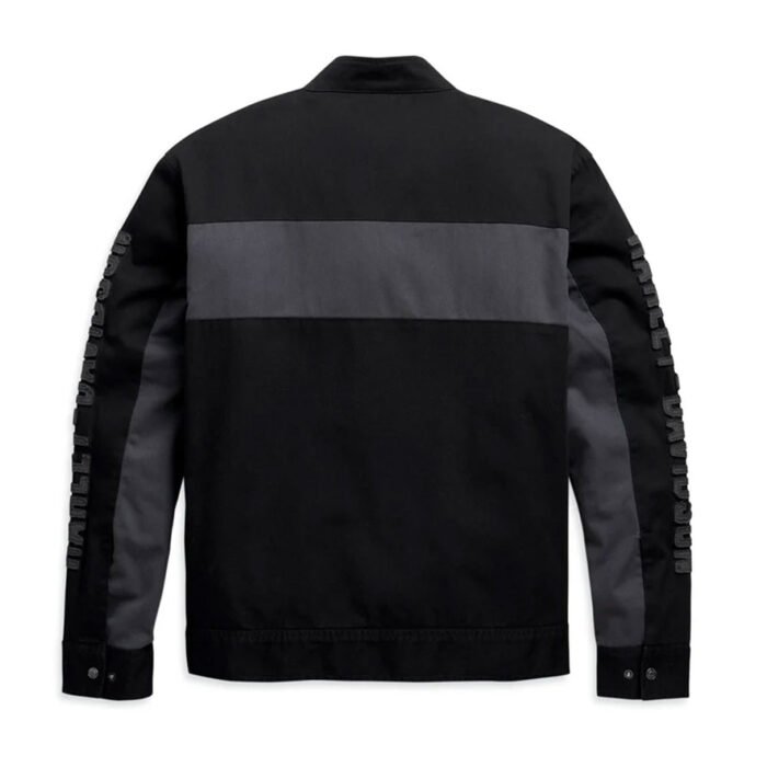 Harley-Davidson Men's Copperblock Canvas Casual Jacket, Black 98406-20VM - Image 2