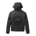 Harley-Davidson Men's Willie G Skull Hooded Softshell Jacket, Black 98404-22VM - Image 3