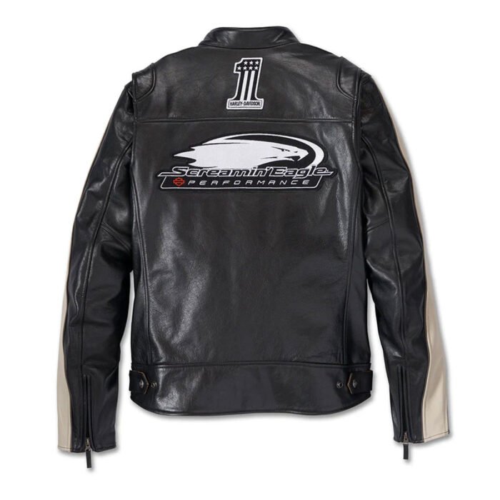 Harley-Davidson Men's Enduro Screamin' Eagle Buffalo Leather Riding Jacket 97053-23VM - Image 2