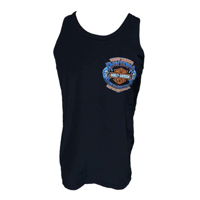 Harley-Davidson Men's Bike Week 2025 Cryptic Tiki Sleeveless Shirt, Black Tank - Image 1