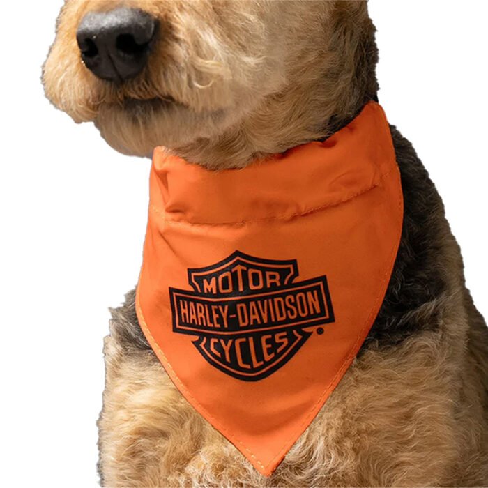 Harley-Davidson Bar & Shield Logo Water Clasp Closure Water-Resistant Polyester Pet Bandana - Image 4