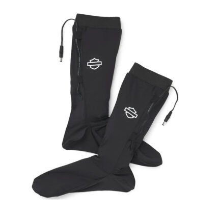 Harley-Davidson 12V Programmable Polyester Blend Heated Sock Liner, Black 97141-22VM