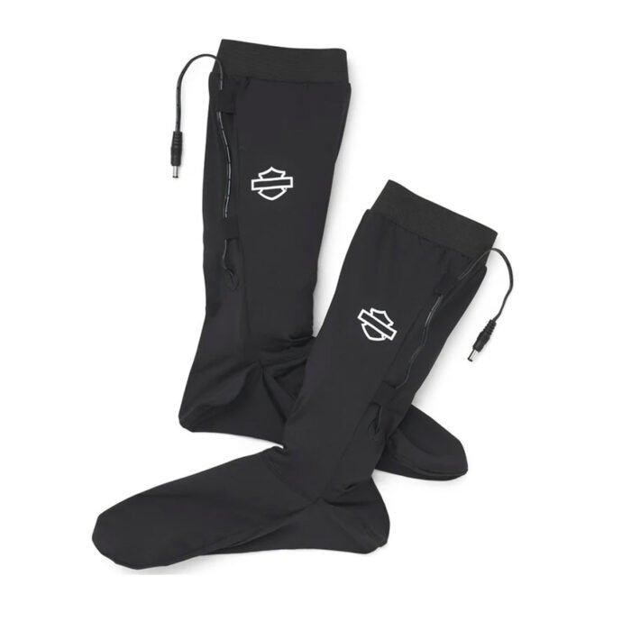 Harley-Davidson 12V Programmable Polyester Blend Heated Sock Liner, Black 97141-22VM - Image 1