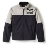 Harley-Davidson Men's Willie G. Skull Water Repellent Softshell Jacket, Black/.Grey 97413-25VM - Image 4