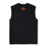 Harley-Davidson Men's H-D TECH Coolmax Moisture Wicking Sleeveless Shirt, Asphalt Gray/Black Tank 96490-25VM - Image 2