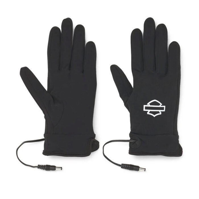 Harley-Davidson Men's 12V Programmable Carbon Nano Heated Glove Liner, Black 97138-22VM - Image 1