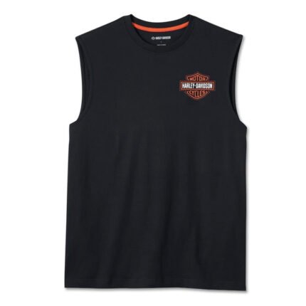 Harley-Davidson Men's Bar & Shield Sleeveless Muscle Shirt Tee, Black 99050-24VM