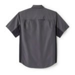 Harley-Davidson Men's H-D TECH Colorblock Button-Up Short Sleeve Shirt, Gray 96501-25VM - Image 2