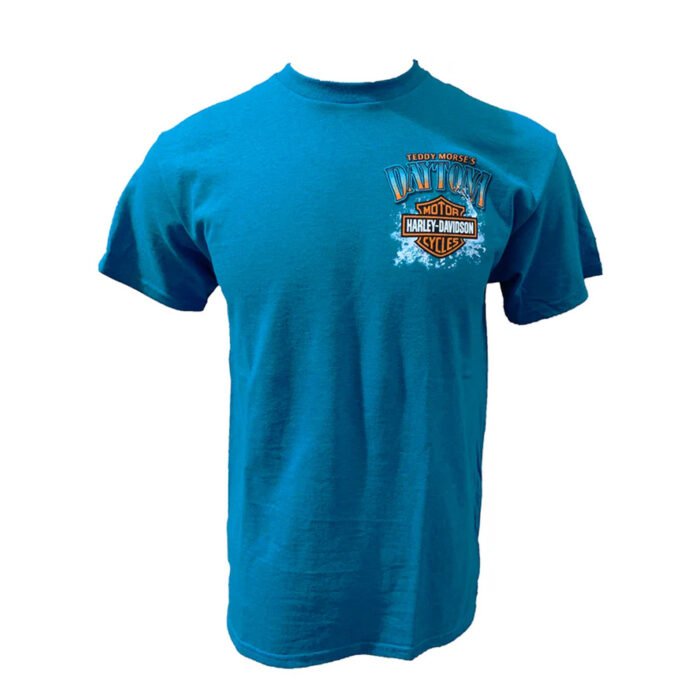 Teddy Morse's Daytona Harley-Davidson Men's Great White Shark Short Sleeve Shirt - Image 3