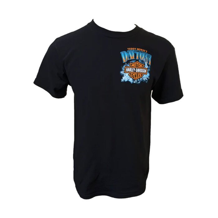 Teddy Morse's Daytona Harley-Davidson Men's Great White Shark Short Sleeve Shirt, - Image 3
