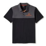 Harley-Davidson Men's H-D Tech Coolmax Polo Short Sleeve Shirt, Black/Gray 96482-25VM