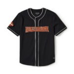 Harley-Davidson Men's 03' Scripted Baseball Jersey Button-Up Short Sleeve Shirt, Black 96485-25VM