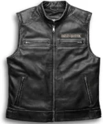 Premium Legendary Harley Davidson Leather Vest Men’s Passing Link Biker Vest