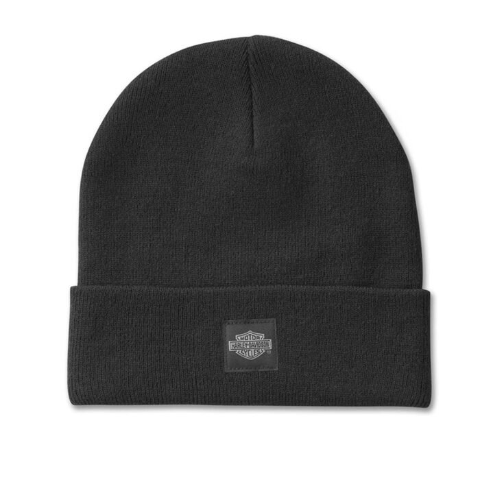 Harley-Davidson Men's Forever Harley Beanie Winter Fit Hat, Black 99407-25VX - Image 1