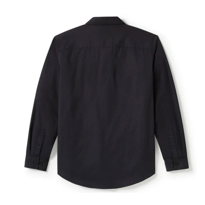Harley-Davidson Men's Bar & Shield Solid Long Sleeve Shirt, Black 96511-25VM - Image 2