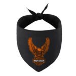 Harley-Davidson Up-Winged Eagle Water Resistant Pet Bandana Large/X-Large, Black HDX-90218