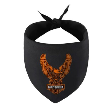 Harley-Davidson Up-Winged Eagle Water Resistant Pet Bandana Large/X-Large, Black HDX-90218