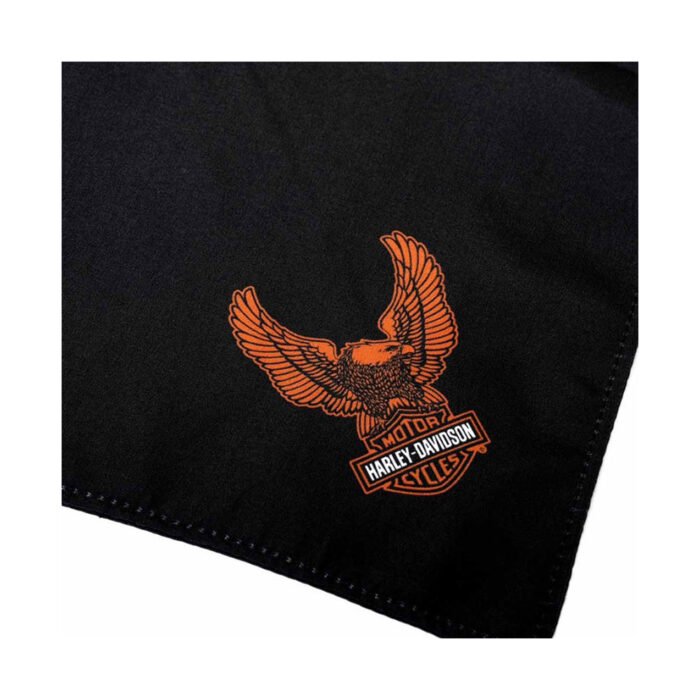 Harley-Davidson Up-Winged Eagle Water Resistant Pet Bandana Large/X-Large, Black HDX-90218 - Image 2