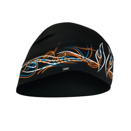 ZanHeadgear Sportflex Pinstripe Flames Helmet Liner Beanie UPF50+, Black WHLL426