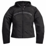Women’s Harley-Davidson Outerwear Jacket in Black, showcasing durable design and iconic style for riding or casual wear.