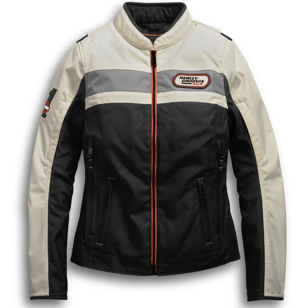 1_imresizer Harley-Davidson women jacket Fennimore colorblocked white black orange 98287-19VW