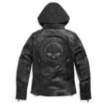 Harley-Davidson Leather Jacket: Women's Willie G. Skull 3-in-1 Black, 98011-21VW - Image 2
