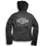 Harley-Davidson Women's Miss Enthusiast Outerwear Jacket, Black 98519-12VW - Image 2