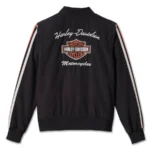 Harley-Davidson Women's Stripe Bomber Jacket - Black/Orange, 98403-23VW - Image 2