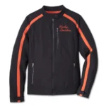 Soft Shell Women Jacket - Harley-Davidson Miss Enthusiast 3-In-1 Black/Orange 98404-23VW - Image 3