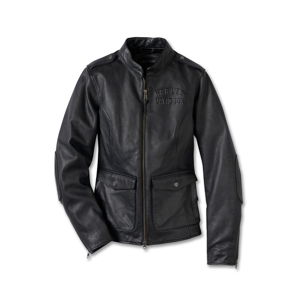 1 (3)_imresizer Leather women’s Harley-Davidson Captain’s jacket – stylish, durable H-D Flex outer layer