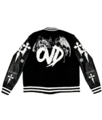 777 Varsity Jacket | Black O-Ver-Dose Letterman Jacket - Image 2