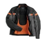 HARLEY DAVIDSON MEN – AMALGAM TRIPLE VENT RIDING JACKET – GREY/BLACK/ORANGE 97132-23VM - Image 2