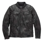 2 in 1 Leather Jackets | Convertible Jacket to Vest Styles Harley Davidson Genuine Cowhide - Image 2