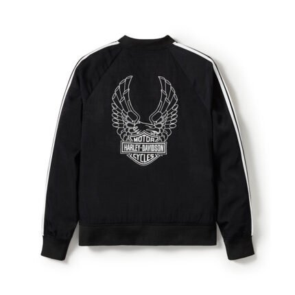 Bomber jacket for women with Freedom Eagle embroidered design