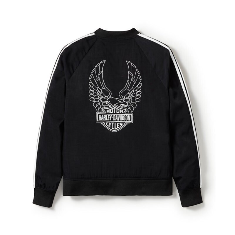 Bomber jacket for women with Freedom Eagle embroidered design