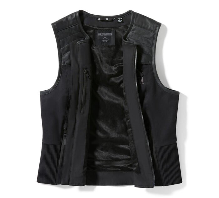 Women's Leather Vest - Harley-Davidson Long Haul Utility
