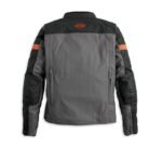 HARLEY DAVIDSON MEN – AMALGAM TRIPLE VENT RIDING JACKET – GREY/BLACK/ORANGE 97132-23VM - Image 4