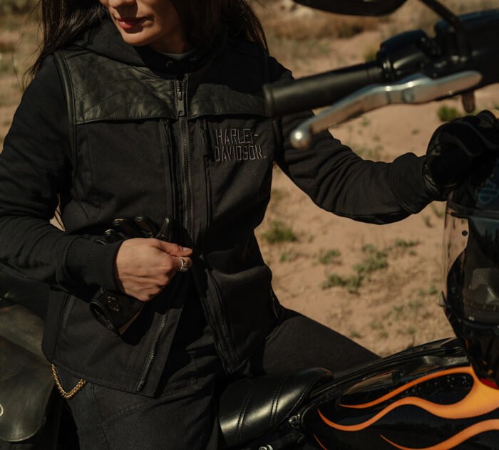 Women's Leather Vest - Harley-Davidson Long Haul Utility