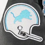 NFL Detroit Lions Classic Men's Rib Wool Varsity Jacket - Image 7
