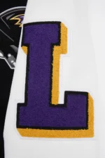 NFL BALTIMORE RAVENS MASHUP MEN'S RIB WOOL VARSITY JACKET - Image 9