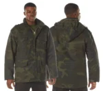 Camouflage Jacket – Rothco M‑65 Tactical Military Field Jacket Midnight Woodland Camo - Image 2