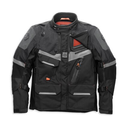 Harley-Davidson Adventure Jacket 98178-21VM front view in black for men