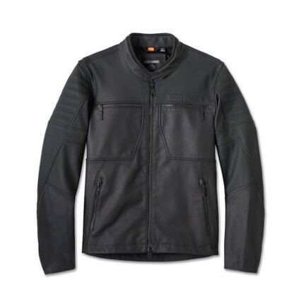 Fashion leather jacket Willie G Skull Graphic Harley-Davidson men’s biker jacket skull design