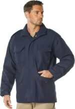 canada goose jacket – Navy Blue Tactical Military Field Jacket Style - Image 3