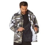 Stylish Coat Rothco M-65 Urban Camo with removable liner and tactical pockets