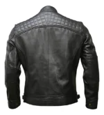Café Racer Men Leather Jacket Black Brown Biker Genuine Sheep skin Leather - Image 14